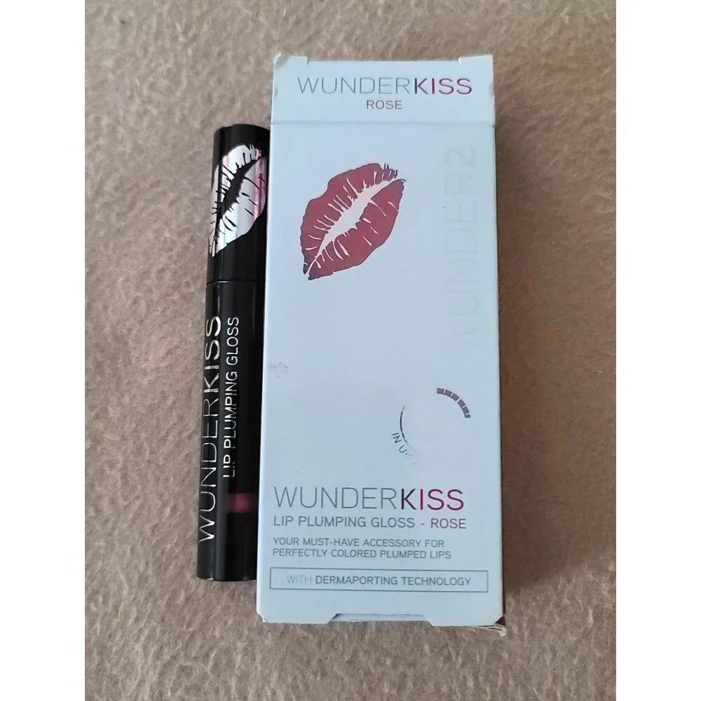 Wunder2 WunderKiss Lip Plumping Gloss ROSE Plump Lips In Under 2 Mins NEW